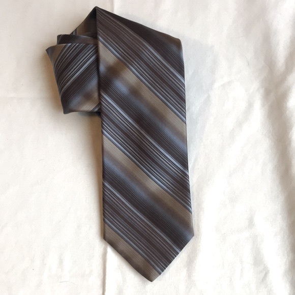 MURANO Earthy Striped SILK TIE *Hand Tailored* - Picture 3 of 9